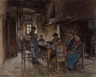 Благословение в Шосси недалеко от Виши by Леон Огюст Лермиц, 1897 — digital art print download