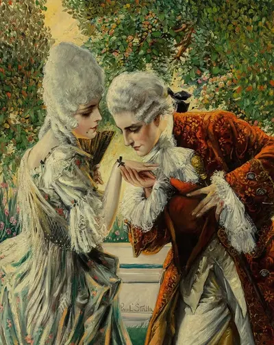 Ухаживание за придворными by Поль Стахр, 1925 — digital art print download
