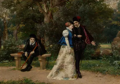 Разочарованный ухажёр by Пьер Жан Ван дер Оудера, 1873 — digital art print download