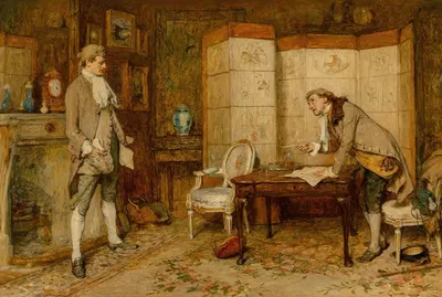Договор купли-продажи by Уильям Куиллер Орчардсон, 1876 — digital art print download