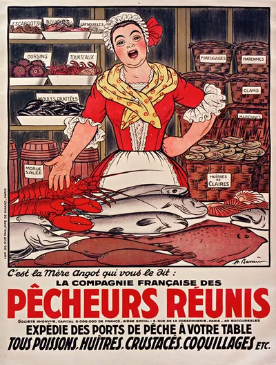 Pêcheurs Réunis by Adrien Barrère, 1900-1920 — digital art print download