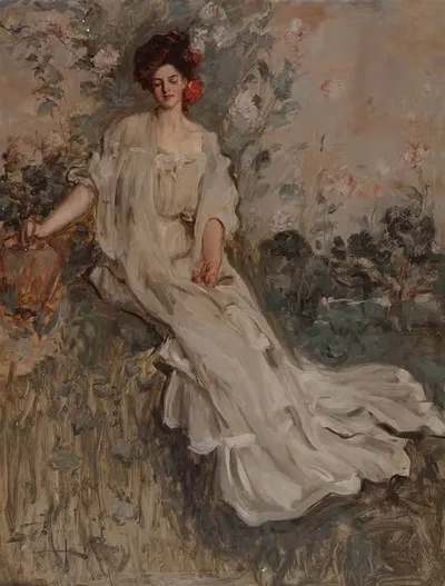 Шарлотта Фэрчайлд by Альберт Бек Вензелл, 1907 — digital art print download
