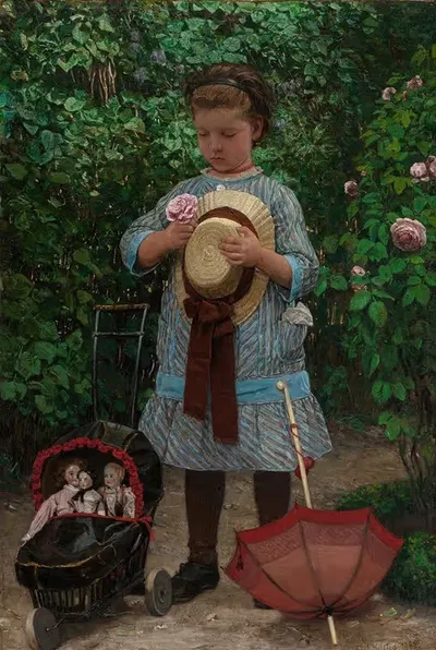 Прогулка кукол by Аксель Хелстед, 1882 — digital art print download
