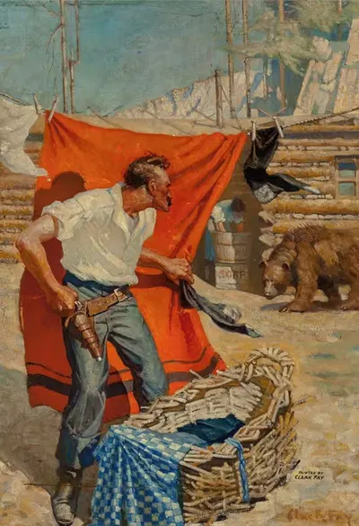 Ш! Не так громко! by Кларк Фэй, 1915 — digital art print download