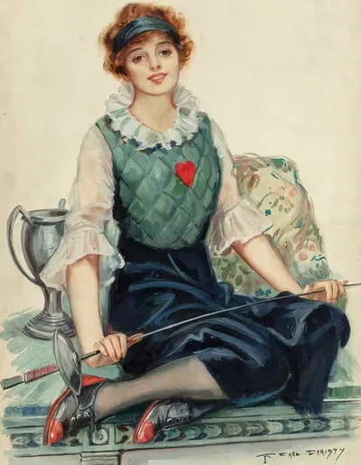 Фехтование by Ф. Эрл Кристи, 1917 — digital art print download