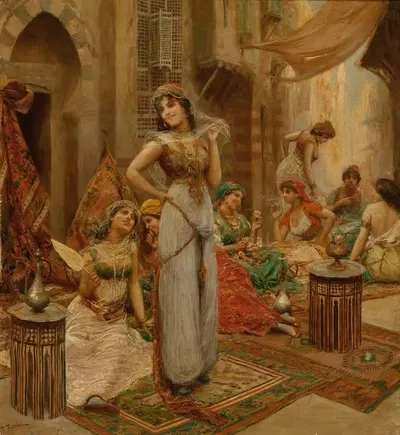 Harem Beauties at Market by Fabio Fabbi — digital art print download