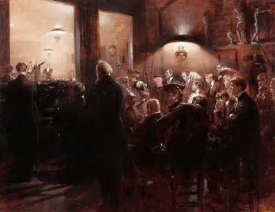 В зале аукциона by Андре Кастань, 1904 — digital art print download