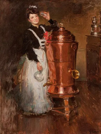 La Buveuse by Jules-Alexandre Grün — digital art print download