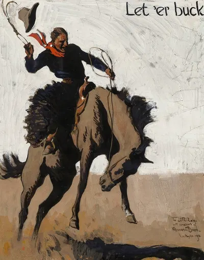 Пусть будет! Пендлтон Раунд Ап by Мейнард Диксон, 1913 — digital art print download