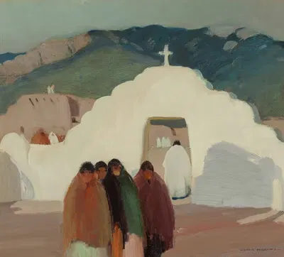Белые ворота by Виктор Хиггинс, 1919 — digital art print download