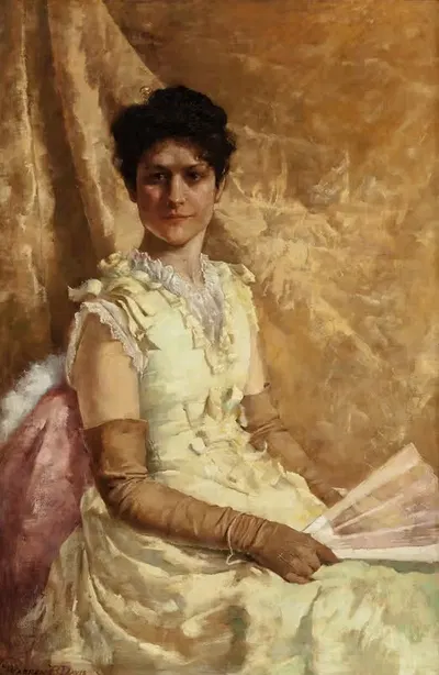 Mrs. Emma Fenton Voorhees by Warren B. Davis, 1888 — digital art print download