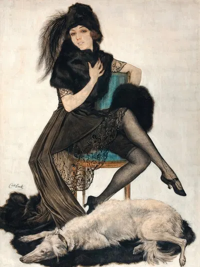 Поза by Карл Линк, 1920 — digital art print download