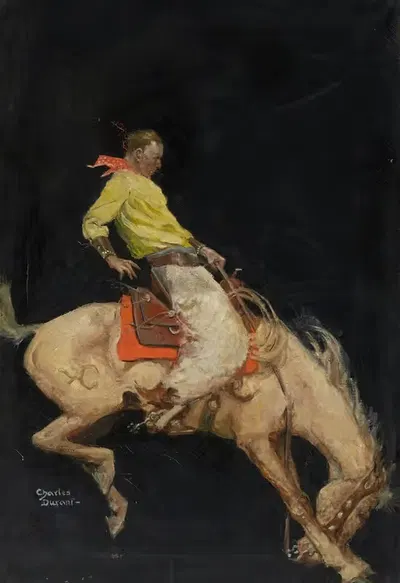 Журнал приключений, обложка by Чарльз Дюрант, 1921 — digital art print download