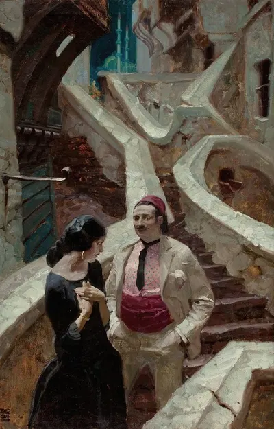 City of Temptation by Dean Cornwell, 1924 — digital art print download