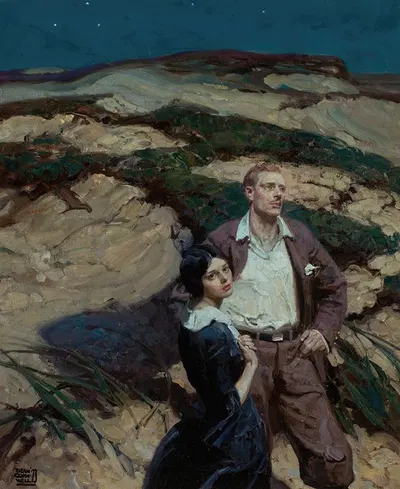 Gold Hands by Dean Cornwell, 1923 — digital art print download