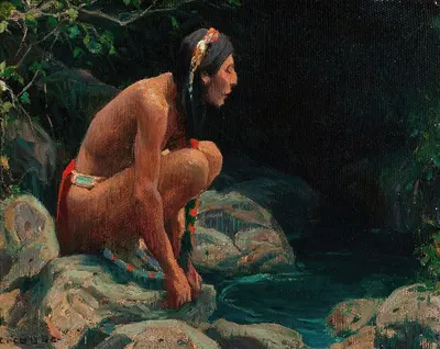 The Spirit of the Pool by Eanger Irving Couse — digital art print download