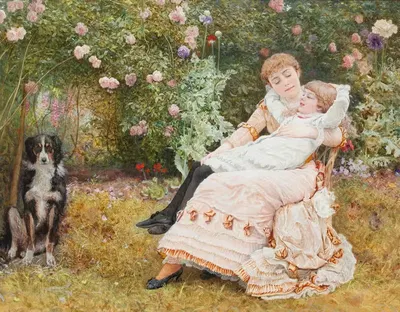 Счастлив, как долгий день by Эдвард Киллингворт Джонсон, 1881 — digital art print download