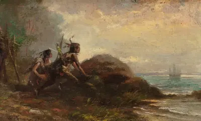 На страже by Эдвард Моран, 1897 — digital art print download
