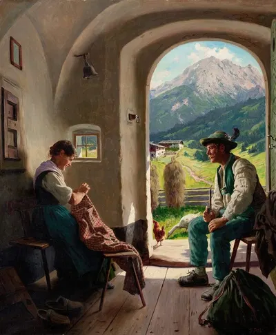 A Conversation by Emil Rau — digital art print download