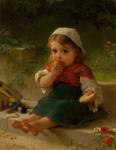 Portrait of a Child by Émile Munier, 1880 — digital art print download
