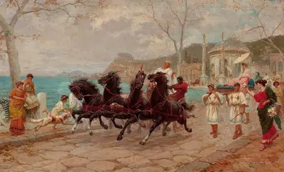 Сцена парада, Рим by Этторе Форти — digital art print download