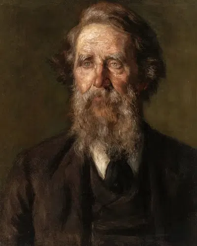 Портрет пожилого бородатого мужчины by Фрэнк Гектор Томпкинс, 1886 — digital art print download