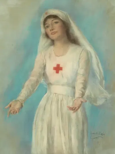Медсестра Красного Креста by Хаскелл Кофин, 1919 — digital art print download