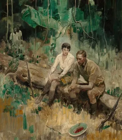 Break from the Hunt by Herbert Morton Stoops, 1925 — digital art print download