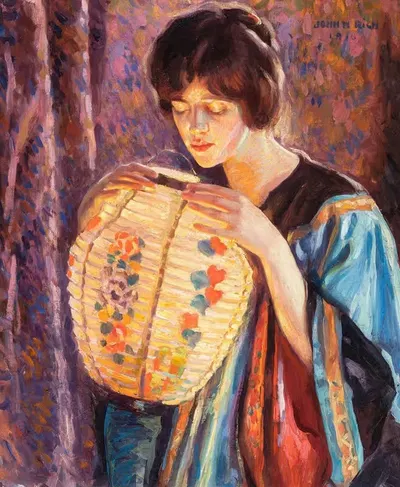 The Japanese Lantern by John Hubbard Rich, 1916 — digital art print download