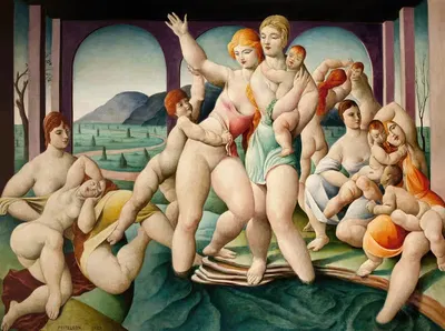 Купающиеся by Лорсер Фейтельсон, 1923 — digital art print download