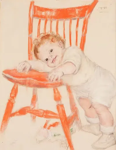 Младенец с креслом by Мод Таузи Фанжел, 1925 — digital art print download