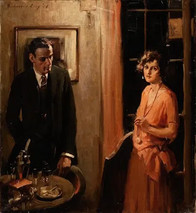 Коктейльный час by Николас Ф. Райли, 1924 — digital art print download