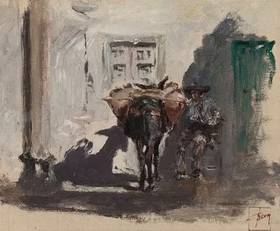Испанский мула by Роберт Фредерик Блум, 1882 — digital art print download