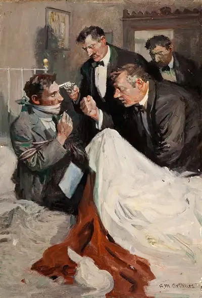 Путешественник для фирмы; мистер Джонс едет в Париж by Стэнли Мэсси Артурс, 1913 — digital art print download