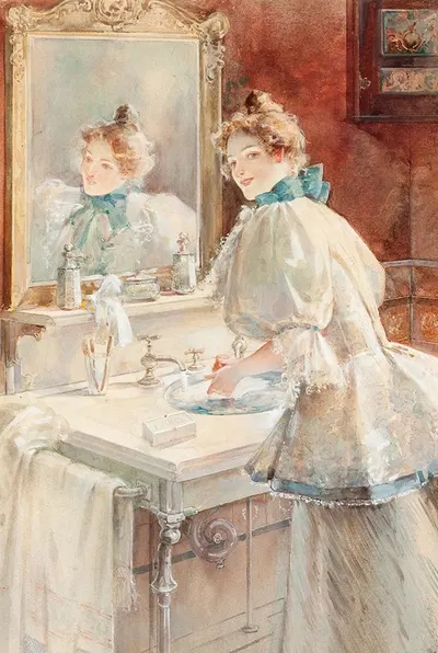 Ivory Soap ad illustration by Walter Granville-Smith, c. 1900 — digital art print download
