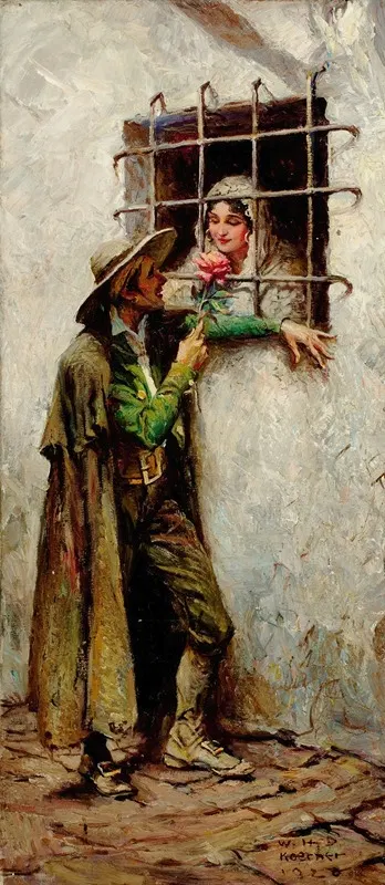 У окна by Уильям Генри Детлеф Кёрнер, 1920 — digital art print download