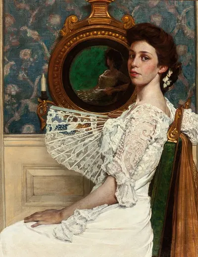 Портрет Милдред Стокс by Уильям Сержант Кендалл, 1901 — digital art print download