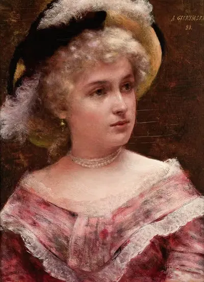 Рокайльная дама by Александр Гиерминьский, 1881 — digital art print download