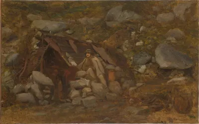 Горец перед хижиной by Александр Коцис, 1870 — digital art print download