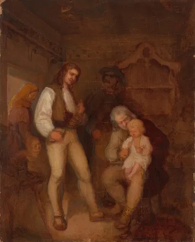 Семья горца by Александр Коцис, 1869 — digital art print download