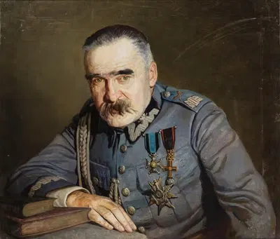 Portrait of Józef Piłsudski by Aleksander Krawczyk, 1933 — digital art print download