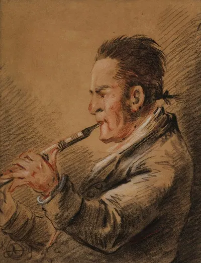 Музыкант, играющий на кларнете by Александр Орловский, 1809 — digital art print download