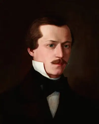 Портрет Адольфа Поллера by Анджей Бронислав Грабовский, 1858 — digital art print download