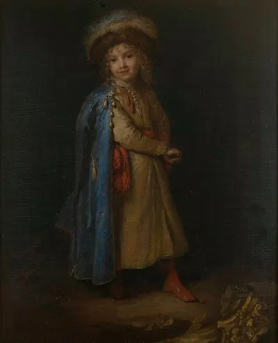 Портрет мальчика в польском национальном костюме by Каспар Нетшер, 1668-1672 — digital art print download
