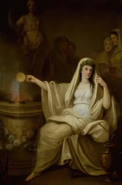 Подношение весталки by Францишек Смуглевич, 1785-1786 — digital art print download