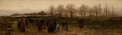 Похороны бедняка в Германии by Францишек Стрейтт, 1880 — digital art print download