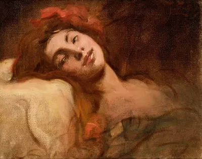 Изучение женской головы by Францишек Жмурко, 1900 — digital art print download