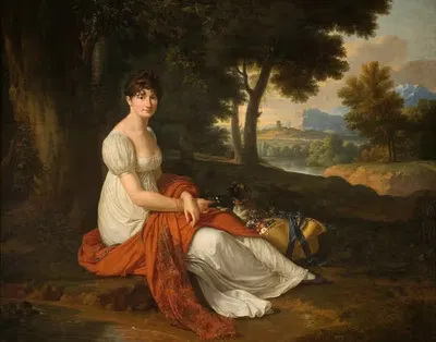 Портрет Эльжбеты Скотницкой, урожденной Ласкевич (1781–1849), жены Михаила Скотницкого by Франсуа Ксавье Фабр, 1781–1849 —…