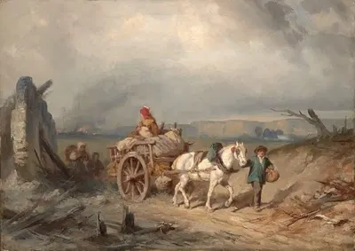 Побег by Генрик Пиллати, 1870 — digital art print download