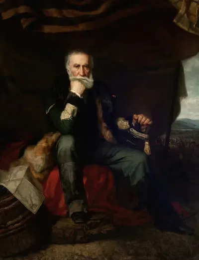 Портрет генерала Генрика Дембиньского by Генрик Родакауский, 1852 — digital art print download